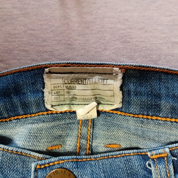 Authentic Designer Current/Elliott Jeans Light Denim The Fling Submarine Size 26 - Picture 6 of 7